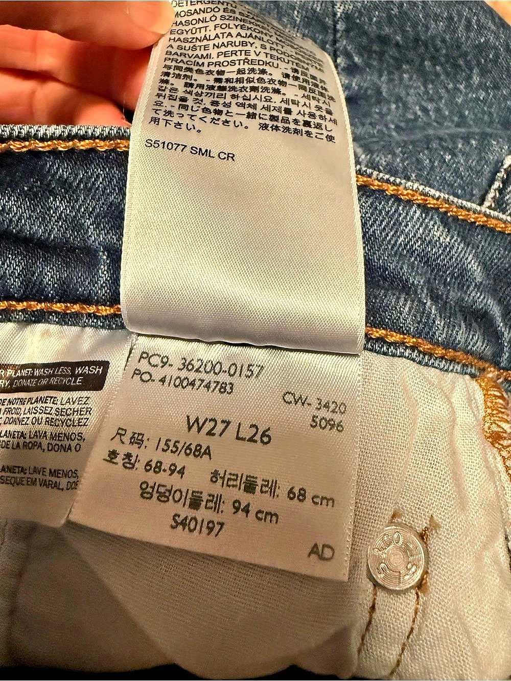 Levi's 501 Straight Jeans 27 x 26L - Picture 4 of 4